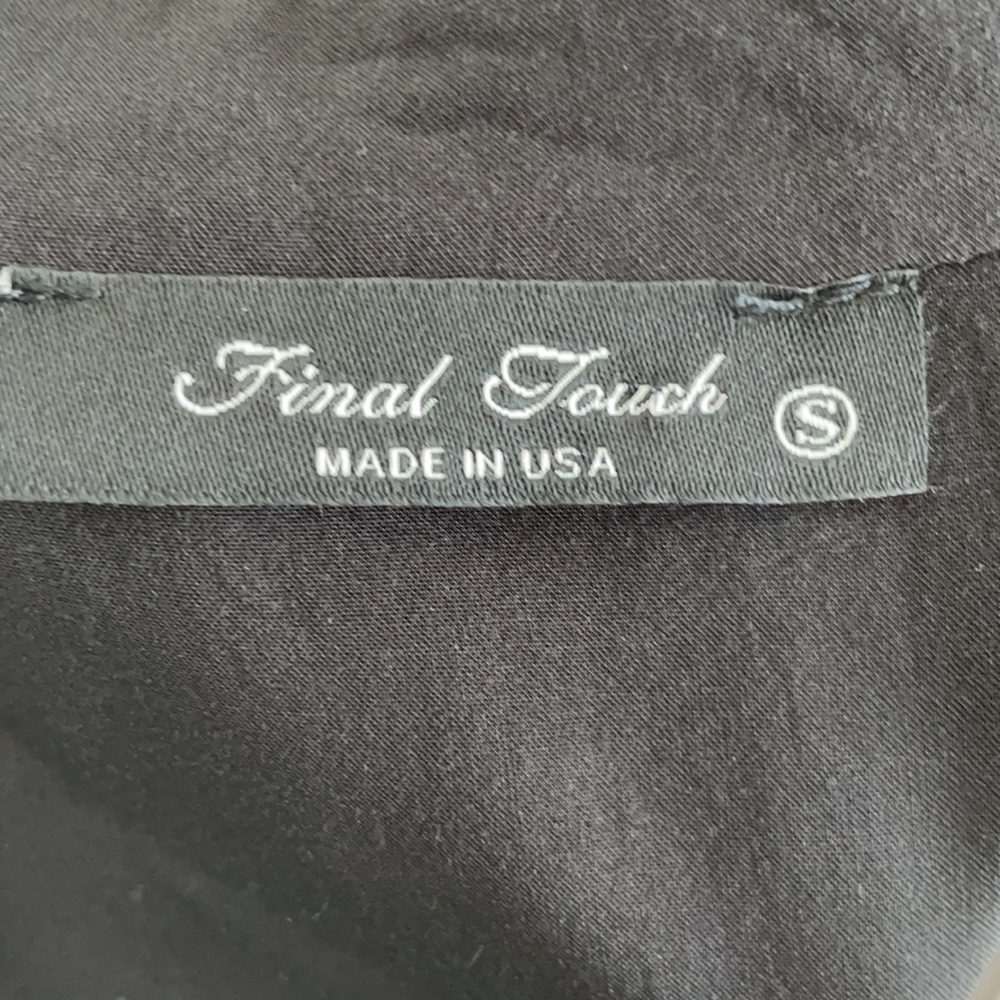 Final Touch Black Sleeveless Blouse w/Hi Low Hem - Picture 6 of 7